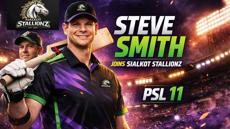 سٹیو سمتھ پی ایس ایل 11 کے مہنگے ترین کھلاڑی بن گئے