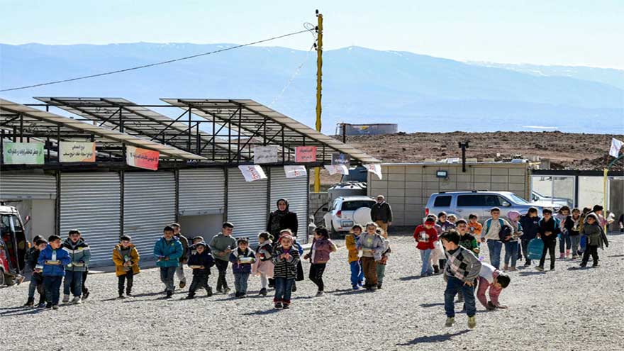 In Lebanon, a Hezbollah-run camp houses people escaping Syria