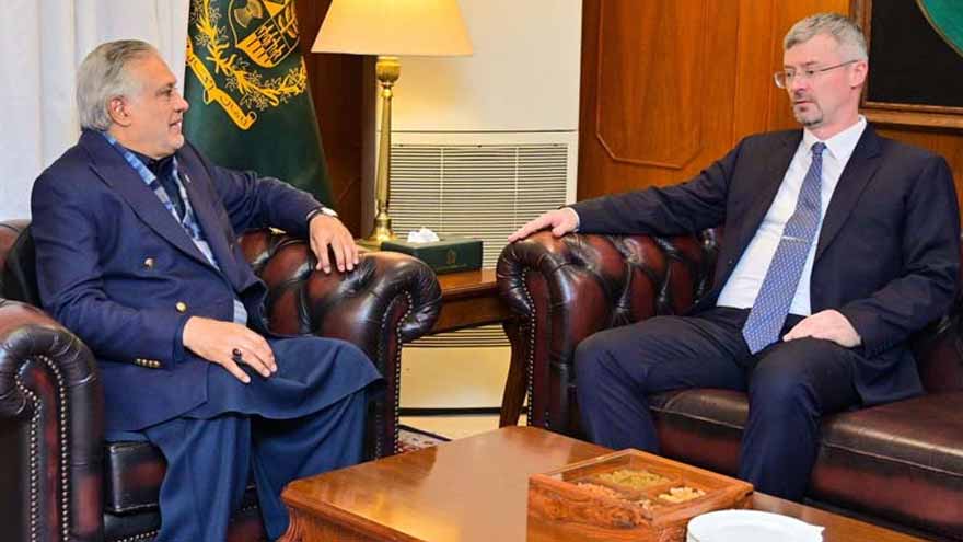 Dar meets Russian ambassador, vows to further strengthen bilateral ties