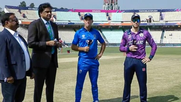 ٹی 20 ورلڈ کپ: اٹلی کا سکاٹ لینڈ کیخلاف ٹاس جیت کر فیلڈنگ کا فیصلہ