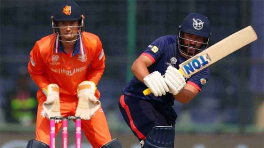 De Leede stars in comprehensive Dutch win against Namibia in T20 World Cup