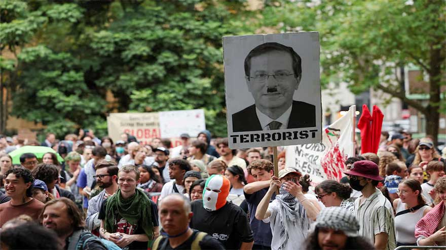Protests expected on Israeli President Herzog's last day in Australia
