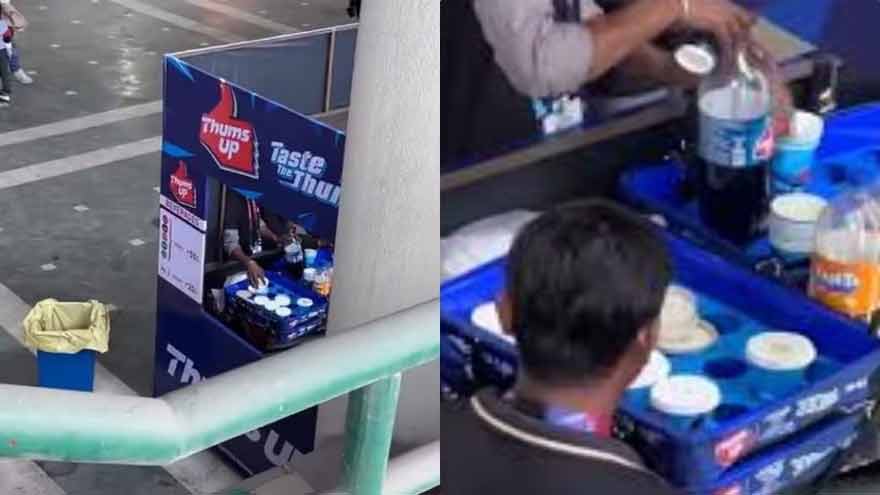 T20 World Cup: Viral video shows leftover drinks reused at India's Delhi stadium