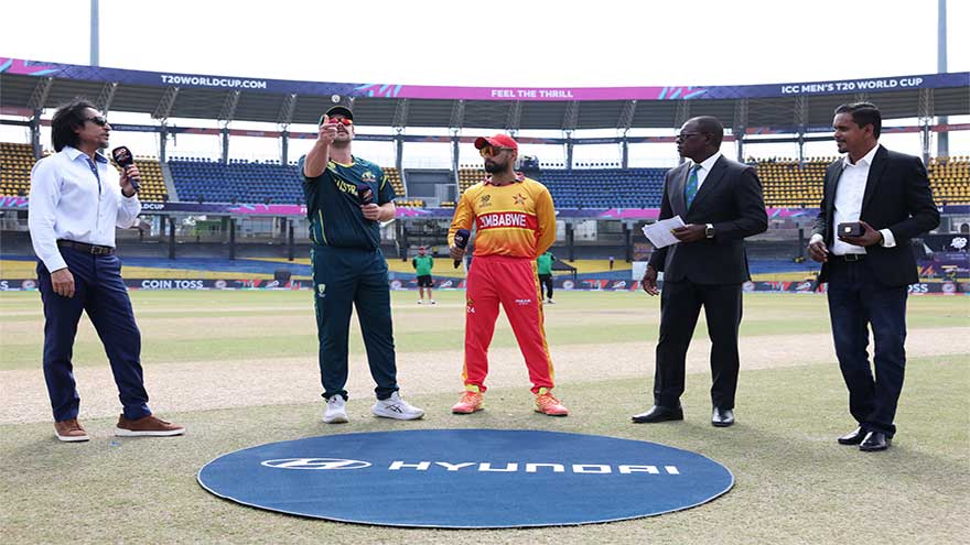 T20 World Cup: Australia ask Zimbabwe to bat in group match