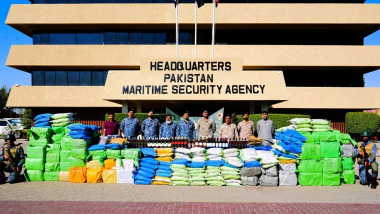 پاک بحریہ اور پی ایم ایس اے نے منشیات سمگلنگ کی کوشش ناکام بنا دی