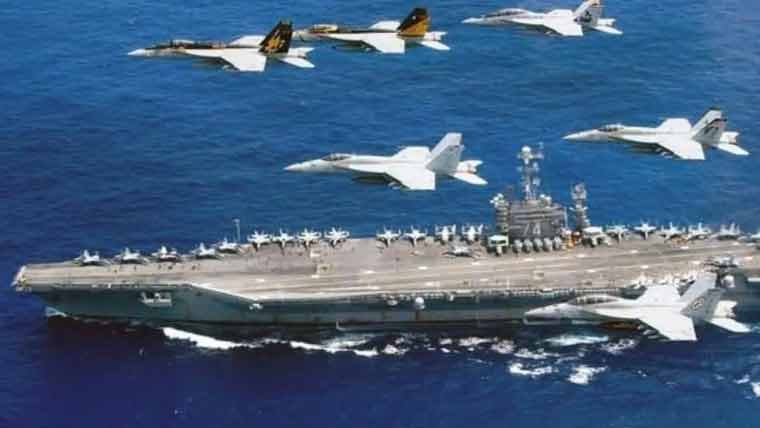 امریکا کا دنیا کا سب سے بڑا بحری بیڑا مشرق وسطیٰ بھیجنے کا اعلان