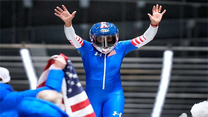 USA bobsleigh veteran Meyers Taylor wins elusive gold