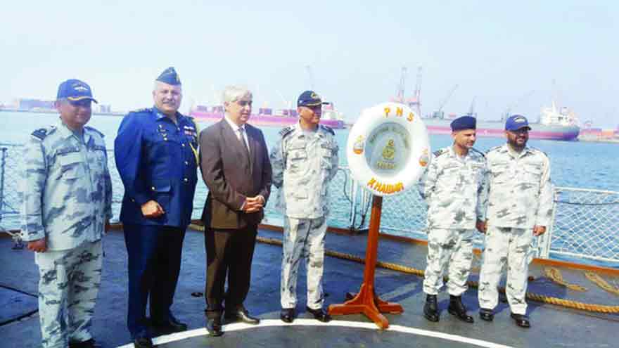 Newly-commissioned Pakistan Navy warship Khaibar visits Saudi Arabia