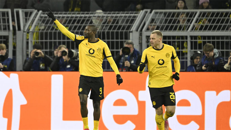 Guirassy guides Dortmund past Atalanta in Champions League play-offs