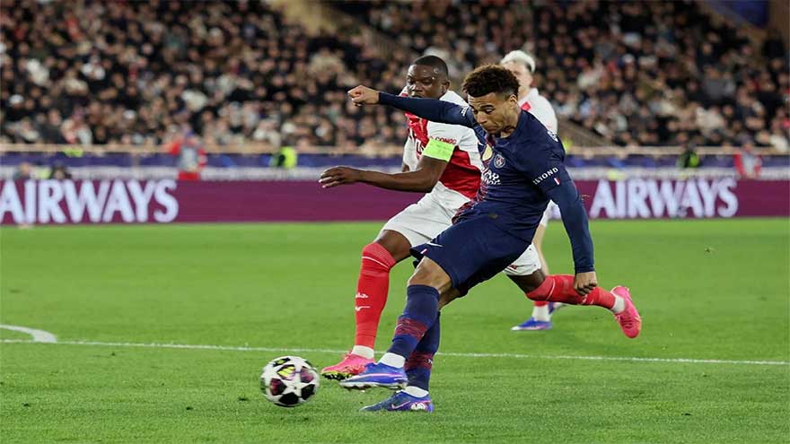 Doue inspires PSG to comeback Champions League win in Monaco