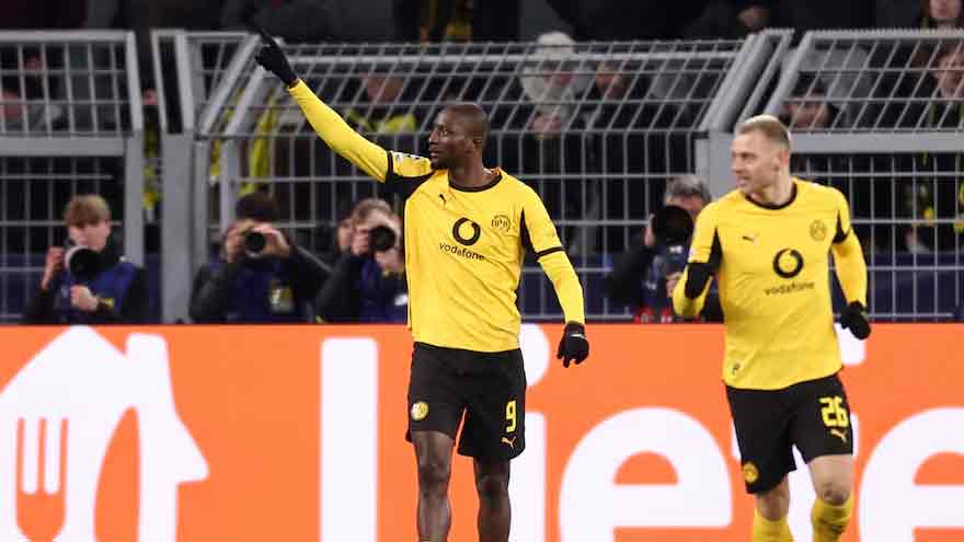 Guirassy fires Dortmund to 2-0 first-leg win over Atalanta