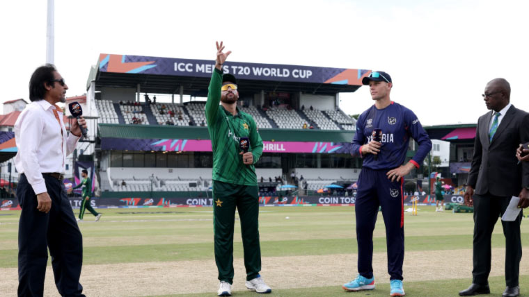 ٹی 20 ورلڈ کپ: پاکستان کا نمیبیا کے خلاف ٹاس جیت کر بیٹنگ کا فیصلہ