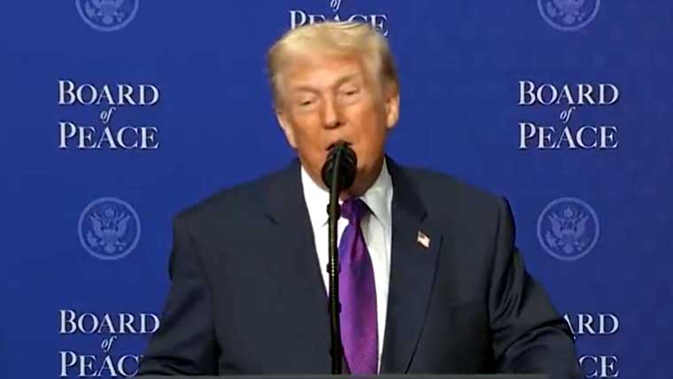 پائیدار امن کیلئے بورڈ آف پیس کے علاوہ کوئی فورم نہیں: ڈونلڈ ٹرمپ