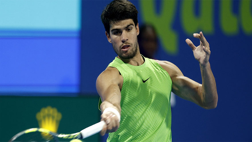 'Proud' Alcaraz digs deep to topple Rublev and reach Qatar final