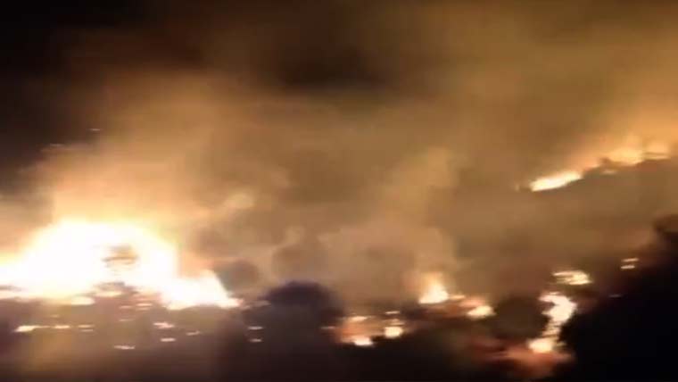 تربیلا ڈیم :صوبڑا سٹی ہل کلب کی پہاڑی پرآتشزدگی، بجلی متاثر ہونے کا خدشہ