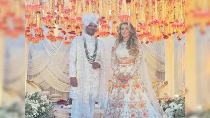 Former Indian cricketer Shikhar Dhawan ties the knot with girlfriend Sophie Shine