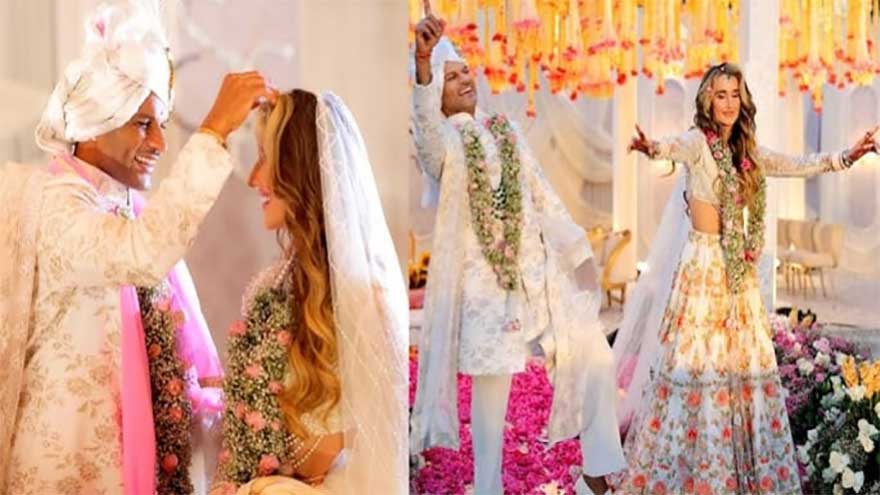 Indian cricketer Shikhar Dhawan marries Sophie Shine