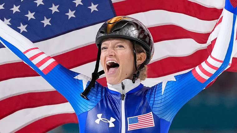 ونٹر اولمپکس: امریکی سکیٹر میڈل جیتنے والی سب سے معمر امریکی خاتون بن گئیں