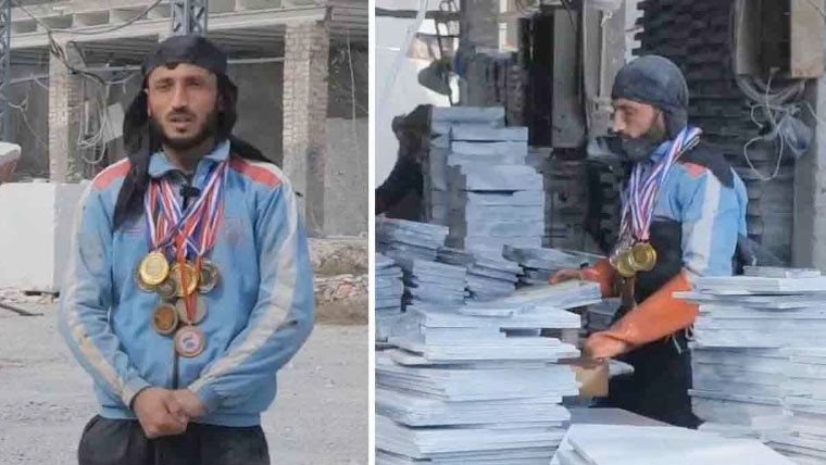 مارشل آرٹس میں متعدد میڈلز جیتنے والا قومی کھلاڑی رضوان مزدوری کرنے پر مجبور