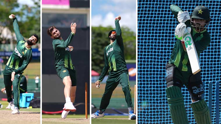 سپر ایٹ مرحلہ: گرین شرٹس کا دوسرا امتحان کل، کھلاڑیوں کی خوب پریکٹس