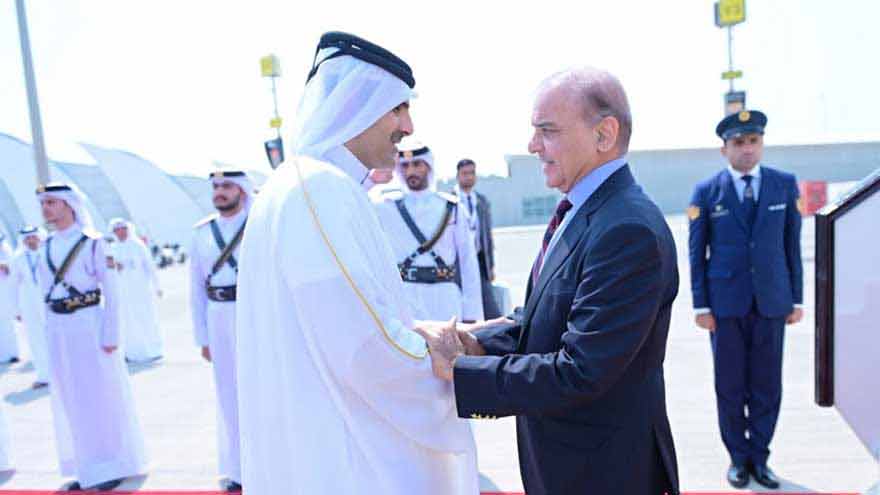 PM Shehbaz reaches Doha to strengthen Pakistan-Qatar ties