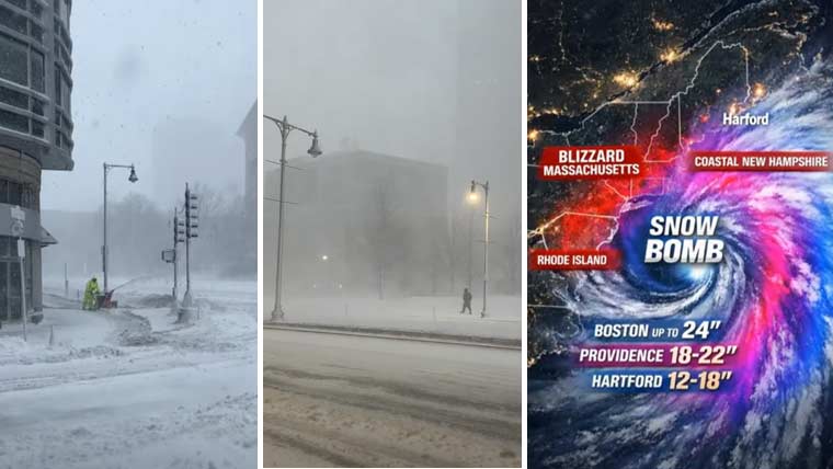 امریکا کی متعددریاستوں میں شدید برفانی طوفان، ہنگامی حالت نافذ