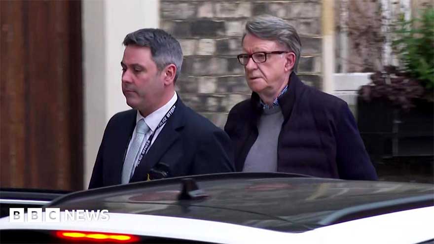 Former UK ambassador Mandelson released on bail after arrest in Epstein probe