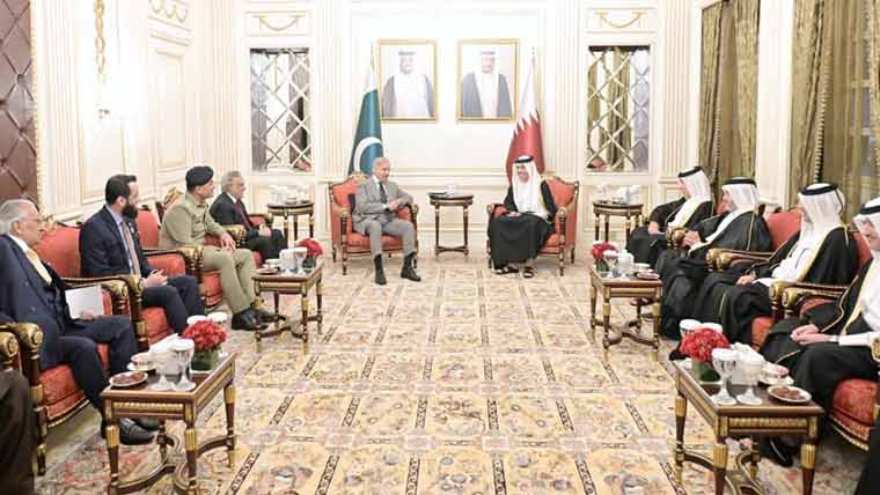 Pakistan, Qatar vow to expand defence and economic ties during PM Shehbaz's visit