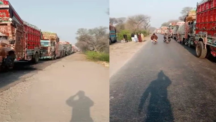 داجل چیک پوسٹ: حملے کے بعد دریا خان پل عارضی بند، ٹریفک کی لمبی قطاریں