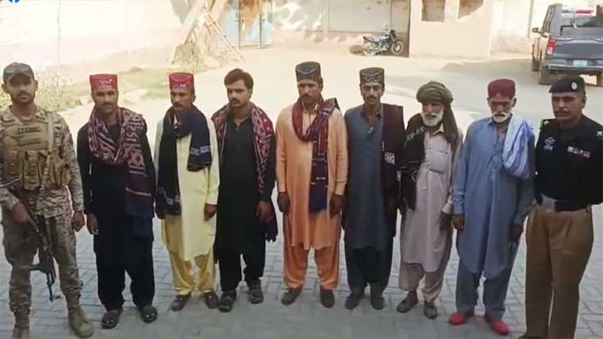 Seven more gangsters surrender in Najat-e-Mehran Operation in Obaadu