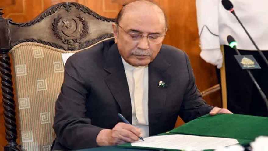 President Asif Ali Zardari approves March 2 joint sitting of Parliament