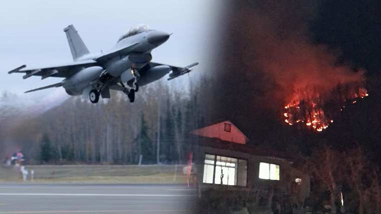 جنوبی کورین فضائیہ کا ایف 16 سی لڑاکا طیارہ گر کر تباہ