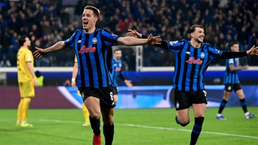 Last-gasp Atalanta eliminate Dortmund to reach Champions League last 16