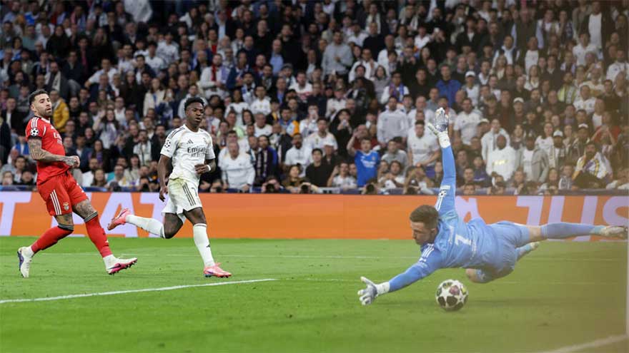 Vinicius hits winner as Real Madrid eliminate Benfica after racism row