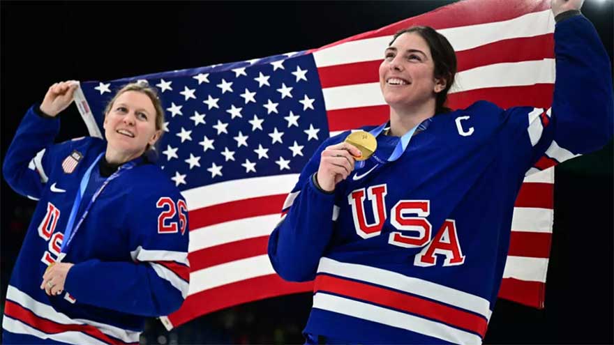 US women's ice hockey captain responds to 'distasteful' Trump remark