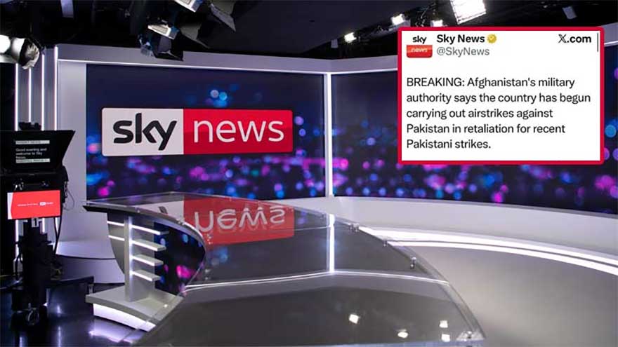 Sky News deletes anti-Pakistan post after false propaganda exposed