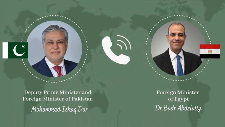 اسحاق ڈار کا مصری ہم منصب سے رابطہ، پاک افغان صورتحال پر گفتگو