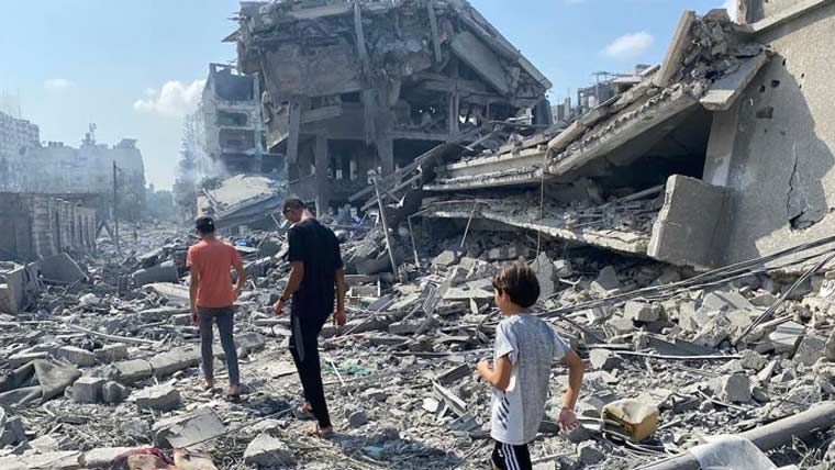 غزہ میں اسرائیلی جارحیت جاری، فضائی حملے میں 4 فلسطینی شہید