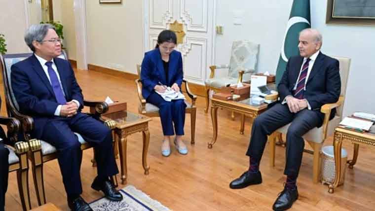 وزیراعظم شہباز شریف سے چینی سفیر کی ملاقات، پاکستان کی خودمختاری کی بھرپور حمایت کا اعادہ