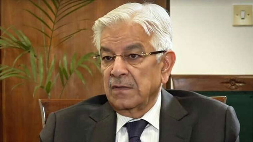 Khawaja Asif asks Haqqani not to play role of enemy
