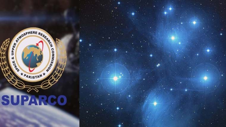  غروبِ آفتاب کے بعد آج آسمان پر سیاروں کی خوبصورت ترتیب دیکھی گئی