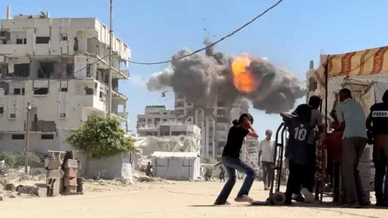 اسرائیلی بربریت تھم نہ سکی، غزہ میں حملے جاری، مزید ایک فلسطینی شہید، 10 زخمی