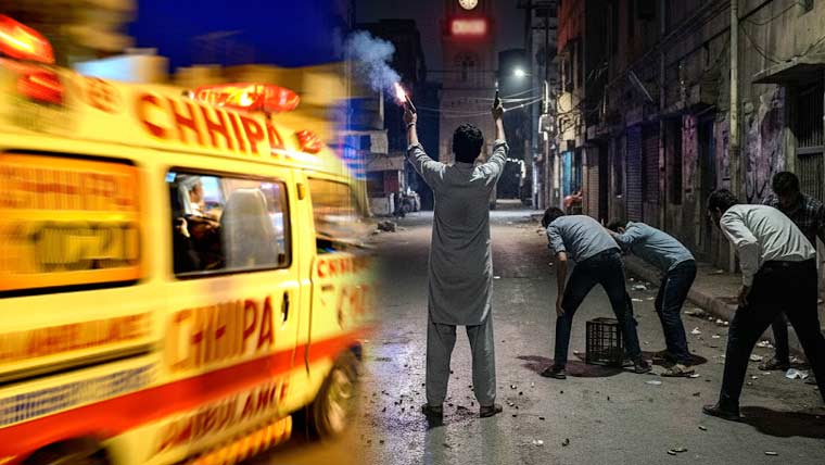 کراچی: سال نو پر مختلف علاقوں میں ہوائی فائرنگ، متعدد افراد زخمی