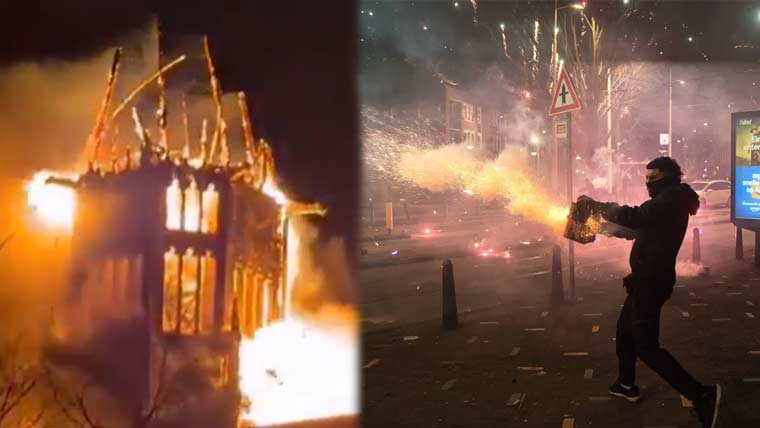 نیدر لینڈز میں نئے سال کا جشن ہنگامہ آرائی میں تبدیل، 2 افراد ہلاک