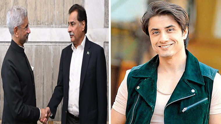 ’ایاز صادق، جے شنکر کا مصافحہ‘! نئے سال کی آمد پر ایسی تصویر خوش آئند ہے: علی ظفرِ