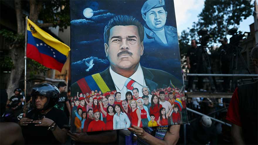 'Free our president', Maduro supporters demand at rally