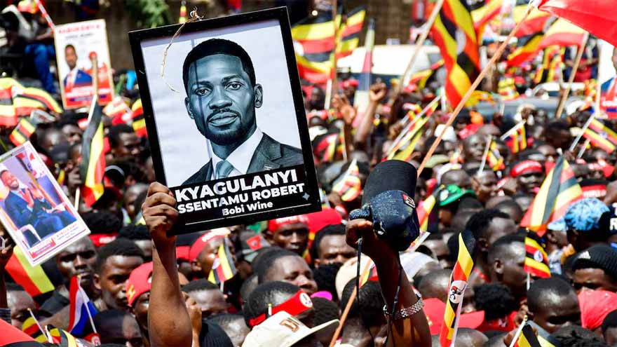 Uganda bans live broadcasts of riots and 'unlawful processions' ahead of vote