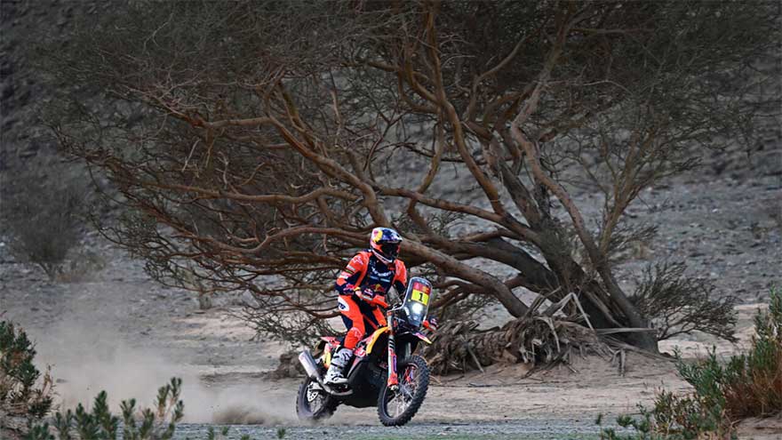Dakar bike champion Sanders wins second stage to take lead
