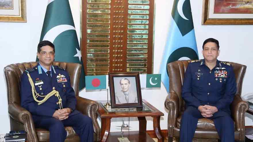 Pakistan, Bangladesh air chiefs discuss ways to strengthen operation cooperation