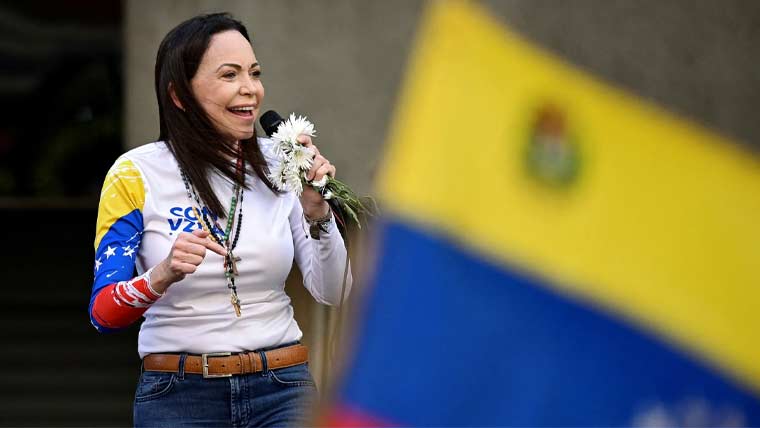 وینزویلا کی اپوزیشن لیڈر کا جلد وطن پہنچ کر سیاسی سرگرمیوں میں واپسی کا عندیہ